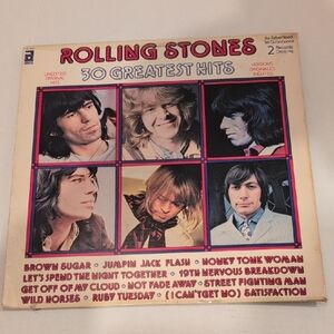 Vert Rare Double Album Rolling Stones Vinyl Record -